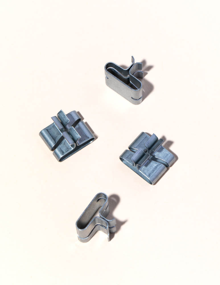 Makesy® universal wood wick clip compatible with flat and shaped wood wicks including Booster, Ultimate, Single-Ply, and X Wick styles