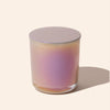 8oz Aura® iridescent blush glass candle jar with lid for candle making