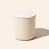 8oz Aura® matte cream glass candle jar with lid by makesy®
