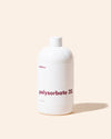 Bottle of Polysorbate 20 emulsifier from makesy for DIY skincare and cleaning recipes