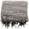 Awana Alpaca Pashmina scarf in green and pewter grey light, a handmade Ecuadorian alpaca gift