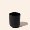 2.5oz Aura® candle vessel in matte black finish — minimalist glass candle jar by makesy®