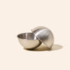 DIY bath bombs made using the makesy stainless steel round bath bomb mold