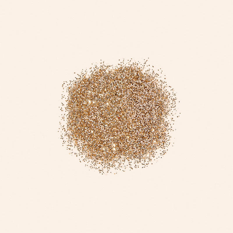 makesy fine eco glitter in champagne — eco-friendly fine glitter for soap making, cosmetics and decorations