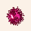 makesy large eco glitter in Rubellite shade — biodegradable chunky glitter for candles and soap making