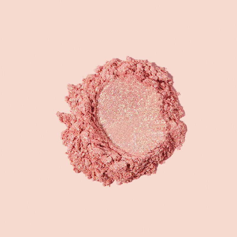 Flamingo shimmer mica powder by makesy for lip gloss and tinted lip balm