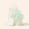 Makesy shea butter and goat milk melt and pour soap base block on a clean surface