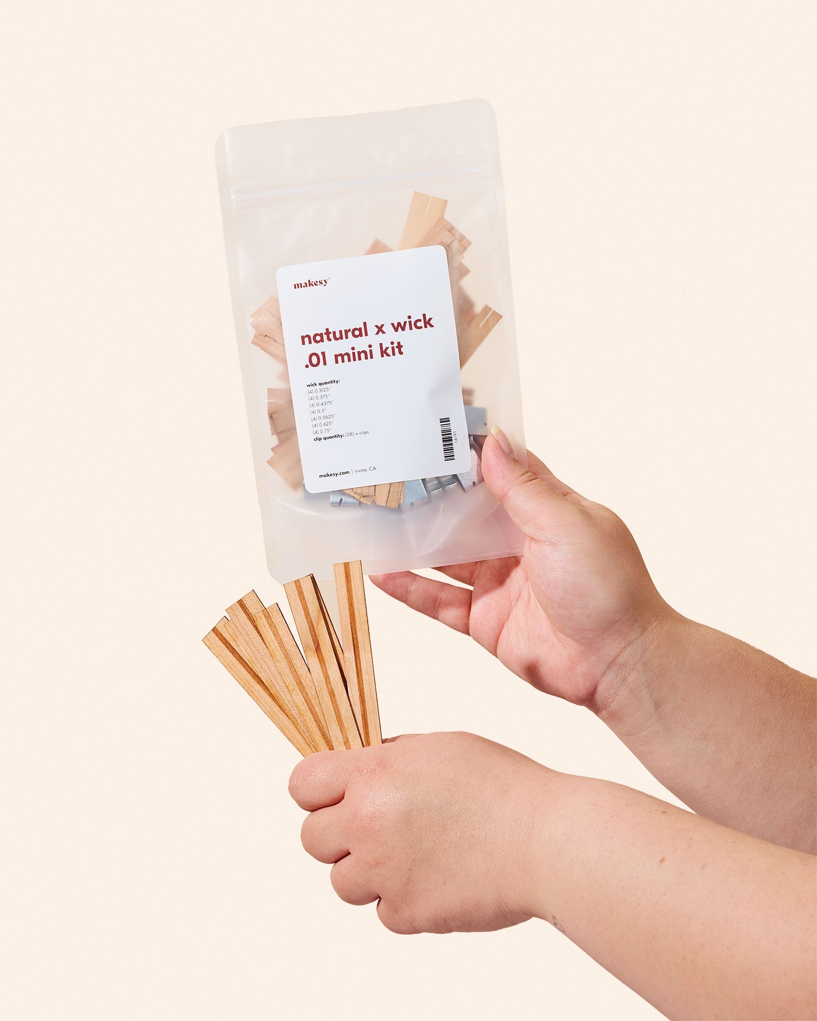 makesy Wick Sample Kit with assorted wicks for candle making