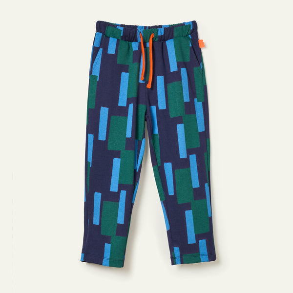 Recycled Cotton Blue Block Jogger