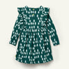 Recycled Cotton Snowy Pine Ruffle Dress for Girls – Mon Coeur