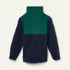 Mon Coeur Kids Navy Sherpa Zip Up front view, unisex sustainable kids clothing made in Portugal
