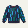 Recycled Cotton Blue Block Sweatshirt