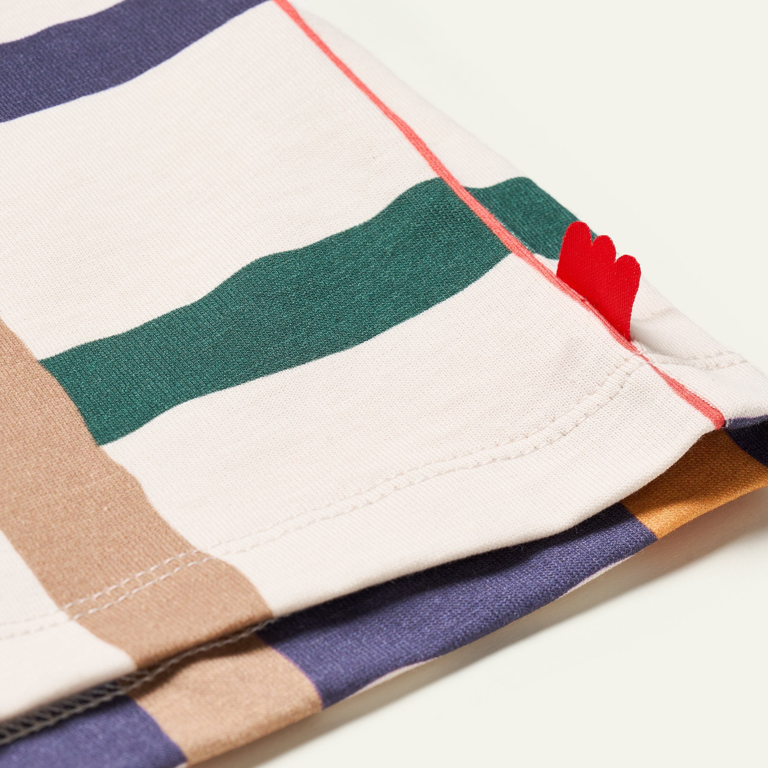 Recycled  Cotton Warm Grid T-Shirt