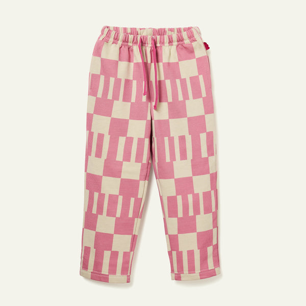 Recycled Cotton Pink Block Jogger