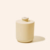 Side view of 8oz Aura® glass diffuser bottle highlighting smooth curves and elegant design