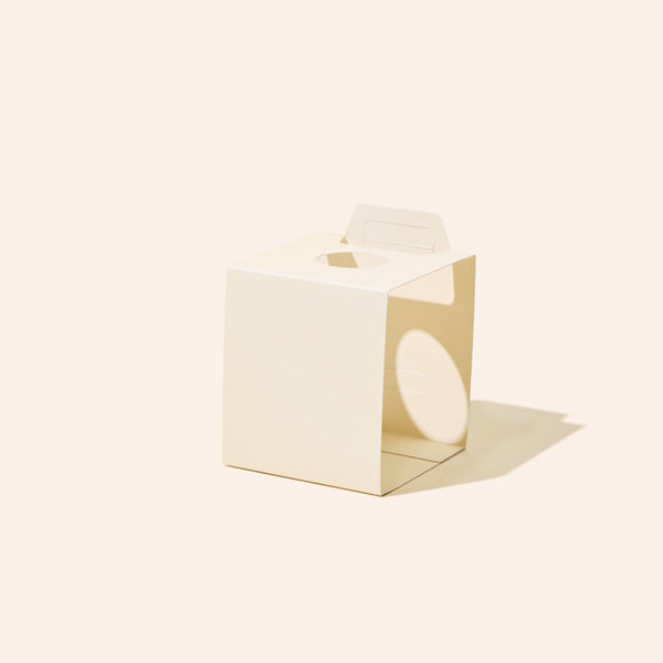 8oz Aura® diffuser packaging wrap with space for a custom brand label on the bottle