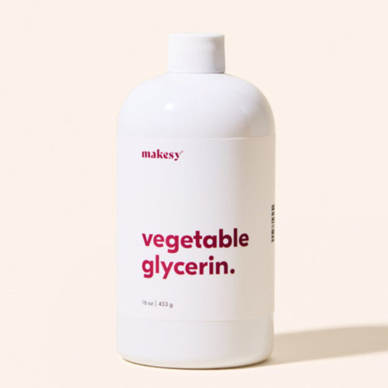 Bottle of vegetable glycerin from makesy for DIY cleaning and body care projects