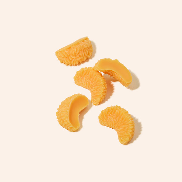 Handcrafted candle decorated with makesy® beeswax wax embeds