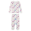 Apple Park Seaside Treasures bamboo blend kids pajama set — long-sleeve top and matching pants with shell print