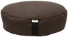 Brown bean bag with a visible brand tag on a white background