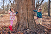 Mon Coeur sustainable kids leggings styled with sweatshirt — FW24 collection