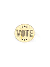 Recycled Brass Vote Pin – Ethically Made Civic Accessory