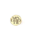 Recycled Brass Vote Pin – Ethically Made Civic Accessory
