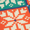 Fair Isle furoshiki wraps from Wrappr mixed and matched together showing the coordinating collection design