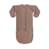 Brown baby onesie on a transparent background
