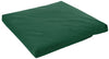 Green mattress protector on a white background