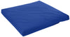 Blue foam mattress on a white background