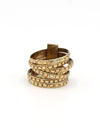 Stacked Armor Statement Ring | Recycled Brass | Fair Anita