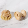 Desesh bamboo scrubbing brush with interchangeable head, natural materials, minimal packaging