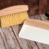 Desesh mini wood broom and white metal dustpan set — eco-friendly cleaning set for the home