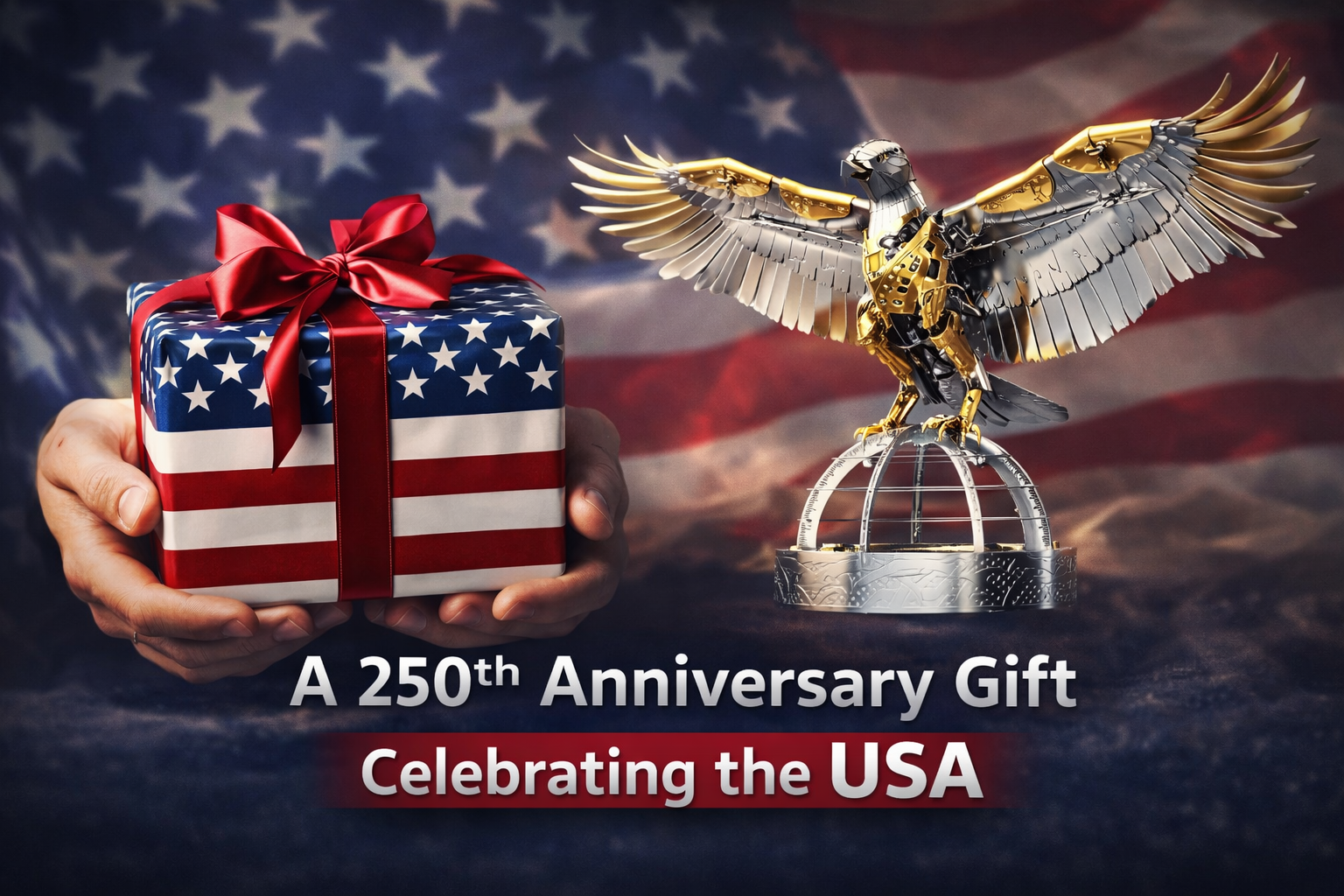 Unity Wings Golden Armor Mechanical Eagle Model Kit