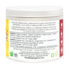 Container of organic rooibos with ingredient list and branding on a white background