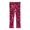 Apple Park Woodland Dreams bamboo blend kids leggings flat lay featuring horse and moon print with owls and enchanted trees