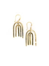 Arch Dangle Earrings – Handmade Alpaca Silver & Brass | Fair Anita
