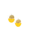 Clear Horizon Studs – Ethical Bone & Recycled Metal Earrings by Fair Anita