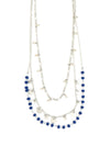 Triple Strand Convertible Necklace – Freshwater Pearl & Semi-Precious Stone