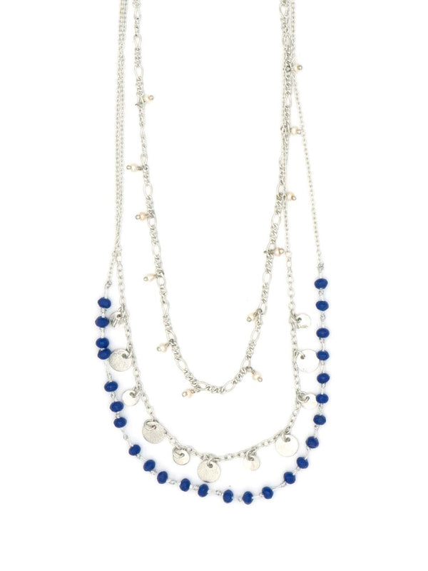 Triple Strand Convertible Necklace – Freshwater Pearl & Semi-Precious Stone