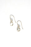 Fair Anita Light Within Faceted Earrings styled on model, ethically made green amethyst jewellery