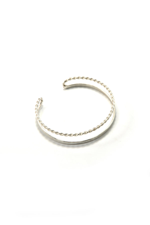 Twisted Cuff Bracelet – Fair Trade Recycled Metal, Brass or Silver-Plated