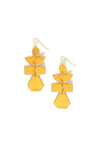 Pagoda Painted Drop Earrings | Recycled Brass | Fair Anita