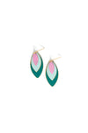 Leaf Tones Earrings – Recycled Brass Autumn Disc Earrings