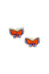Hand Beaded Butterfly Earrings | Fair Trade Glass Bead Jewellery