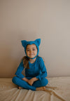 Blue Cat Pajama Costume full outfit view
