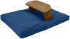Bean Products zabuton meditation base cushion in cotton fabric, side view