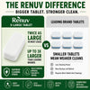 Renuv Dishwasher Cleaner & Deodorizer Tablets – 12-Pack, 1 Year Supply