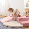Tiny Land PlayNest Climbing Blocks in violet arranged as a toddler play setup